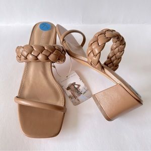 Brand New Sincerely Jules Braided Heels | Size 7.5 | Vanna Tan